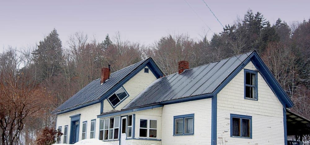 slanted windows in vermont homes